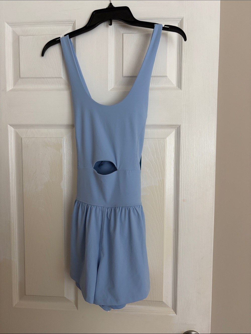 Arizona Jean Company Light Blue activewear Crisscross Back Romper size large